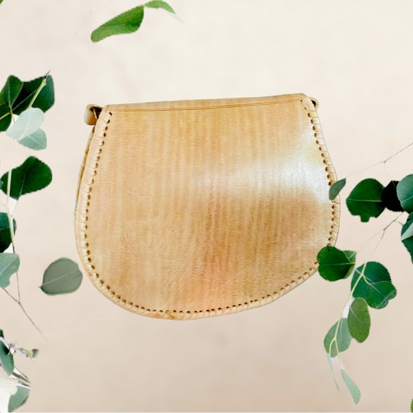 vintage Genuine Leather Handmade Messenger Boho Crossbody Bag Gift No tags - Picture 5 of 15